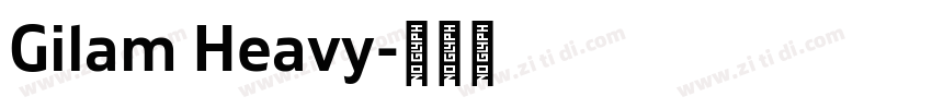 Gilam Heavy字体转换